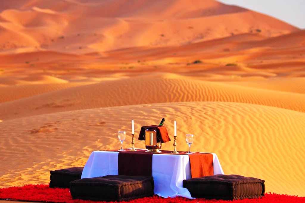Campamento de lujo en el desierto de Merzouga